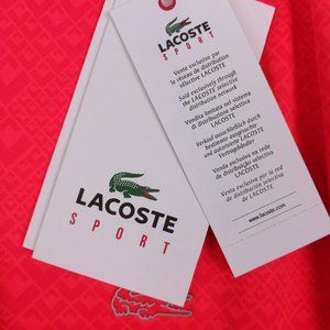 LACOSTE SPORT Men's XXL / 7 Orange T-Shirt NEW